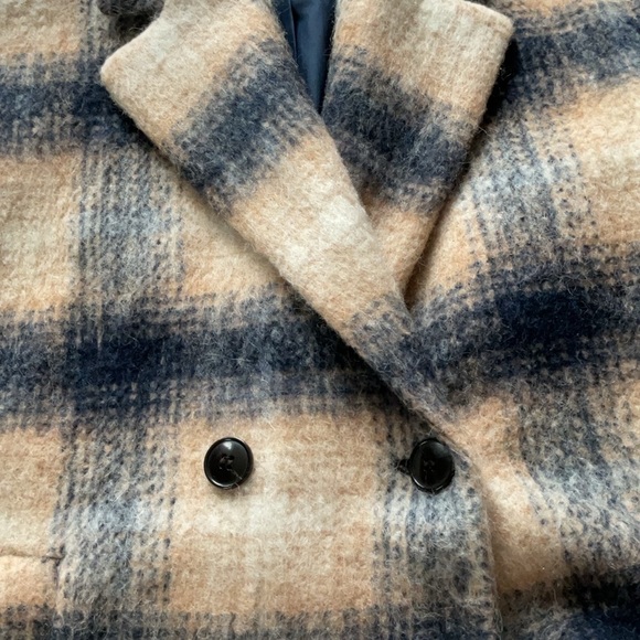 Madewell Courton Cocoon Coat in Plaid,size S - Picture 8 of 15